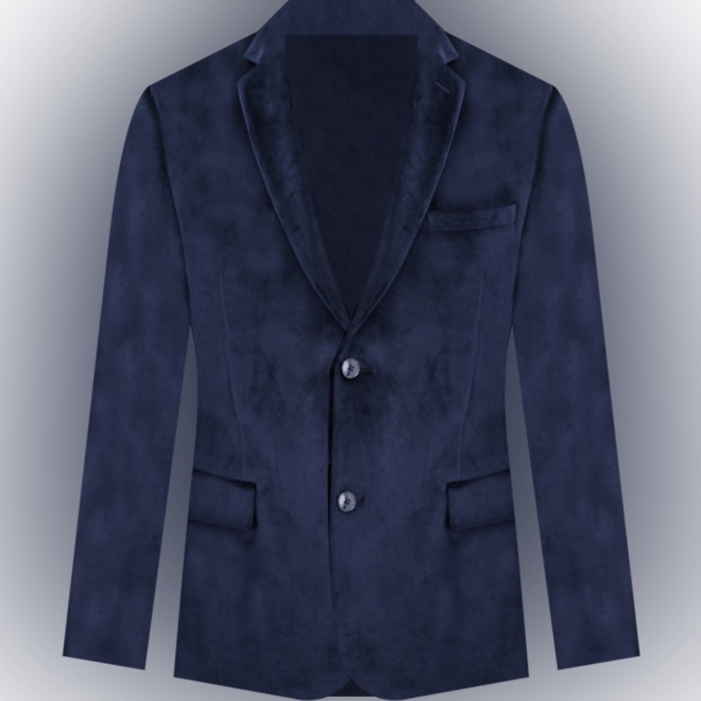 Bar III
Men's Slim-Fit Velvet Sport Coat / 40R / Blue